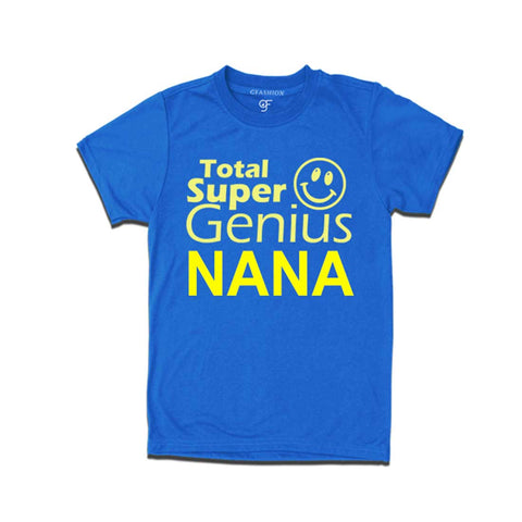 Super Genius Nana T-shirts name Customized in Blue Color available @ gfashion.jpg