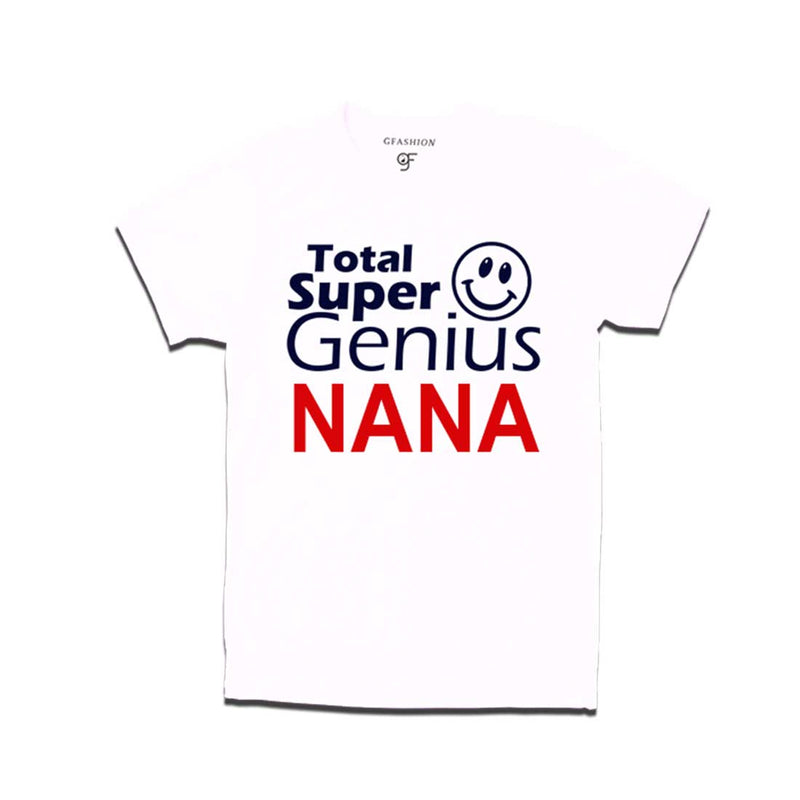 Super Genius Nana T-shirts name Customized in White Color available @ gfashion.jpg