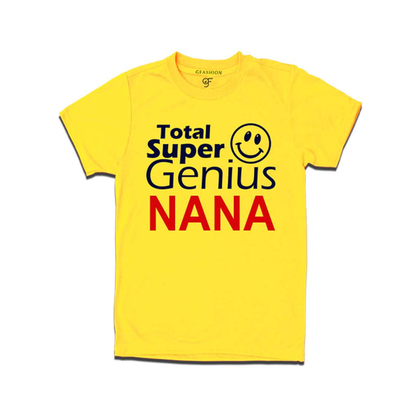 Super Genius Nana T-shirts name Customized in Yellow Color available @ gfashion.jpg