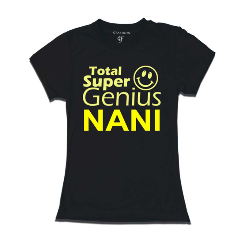 Super Genius Nani T-shirts name Customized in Black Color available @ gfashion.jpg