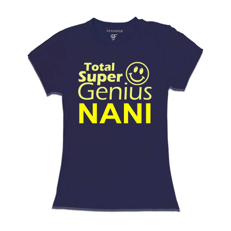 Super Genius Nani T-shirts name Customized in Navy Color available @ gfashion.jpg