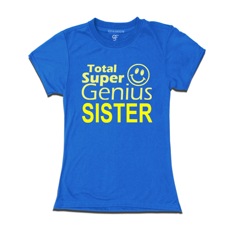 Super Genius Sister T-shirt in Blue Color available @ gfashion.jpg