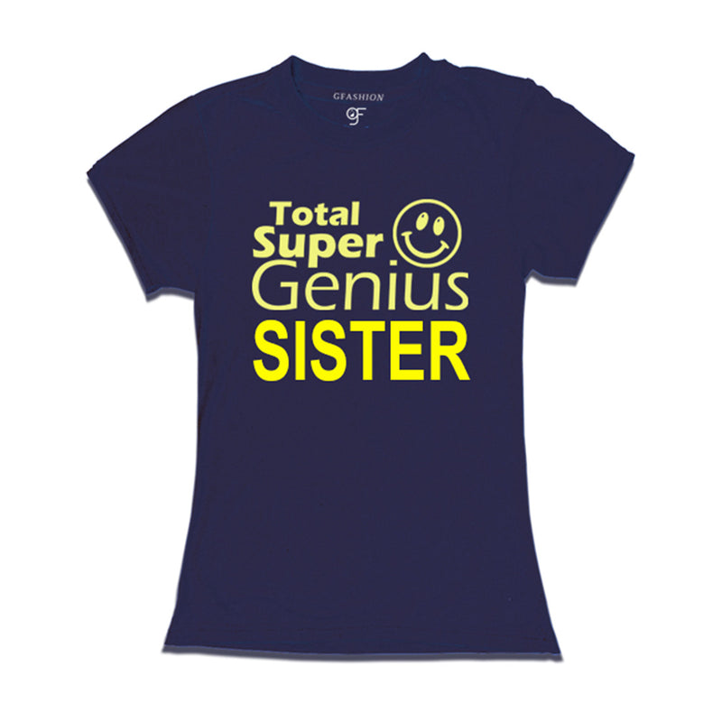 Super Genius Sister T-shirt in Navy Color available @ gfashion.jpg