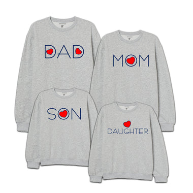 Sweatshirt for Dad Mom Son and Daughter in Grey Color available @ gfashion.jpg