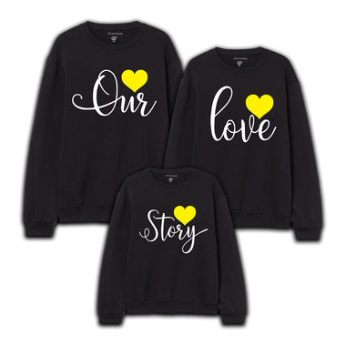 Sweatshirt for Our Love Story Family  in Black Color available @ gfashion.jpg