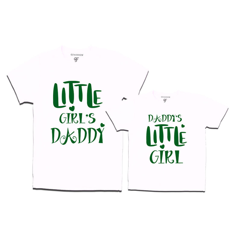 T-shirts for Daddy's Little Girl and Little Girl's Daddy's in White Color available @ gfashion