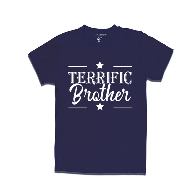 Terrific Brother T-shirt in Navy Color available @ gfashion.jpg
