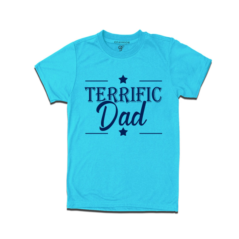 Terrific Dad T-shirt in Sky Blue Color available @ gfashion.jpg
