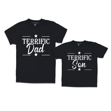 Terrific Dad and Son T-shirts in Black Color available @ gfashion.jpg