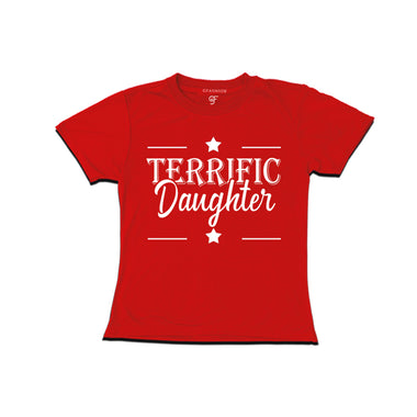 Terrific Daughter T-shirt in Red Color available @ gfashion.jpg