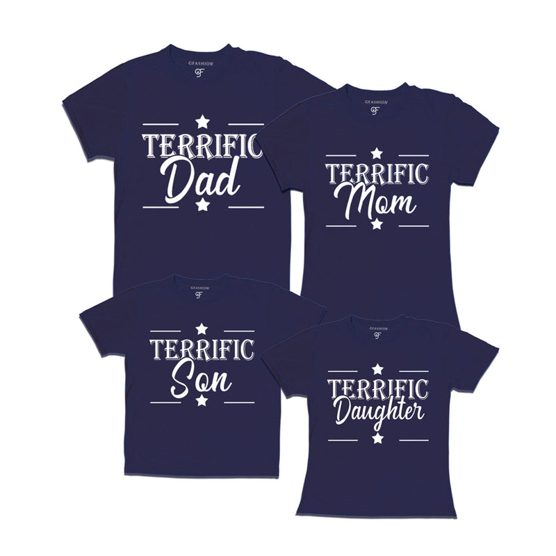 Terrific Family T-shirts in Navy Color available @ gfashion.jpg