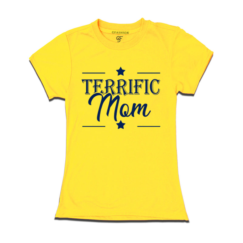 Terrific Mom T-shirt in Yellow Color available @ gfashion.jpg