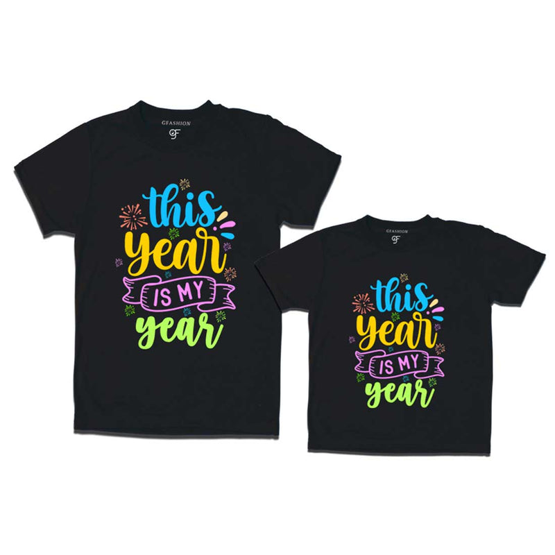 This Year is My Year Combo T-shirts in Black Color avilable @ gfashion.jpg