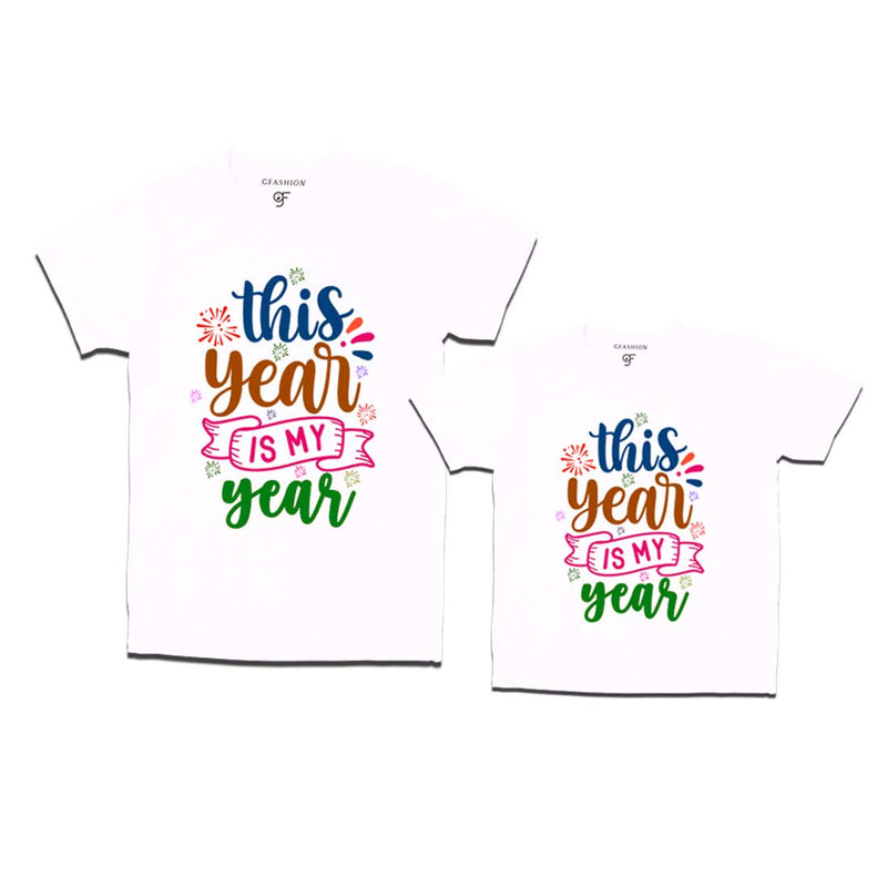 This Year is My Year Combo T-shirts in White Color avilable @ gfashion.jpg