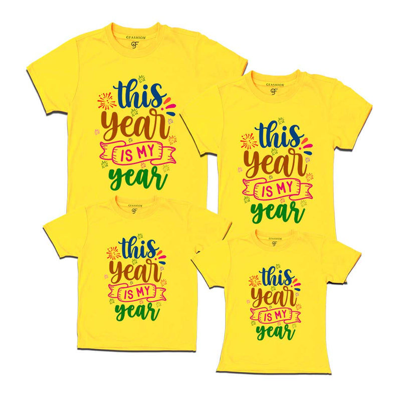 This Year is My Year T-shirts for Family in Yellow Color avilable @ gfashion.jpg