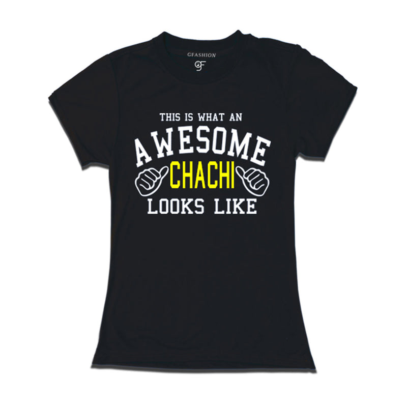 This is What An Awesome Chachi Looks Like Printed T-shirt in Black Color available @ Gfashion.jpg