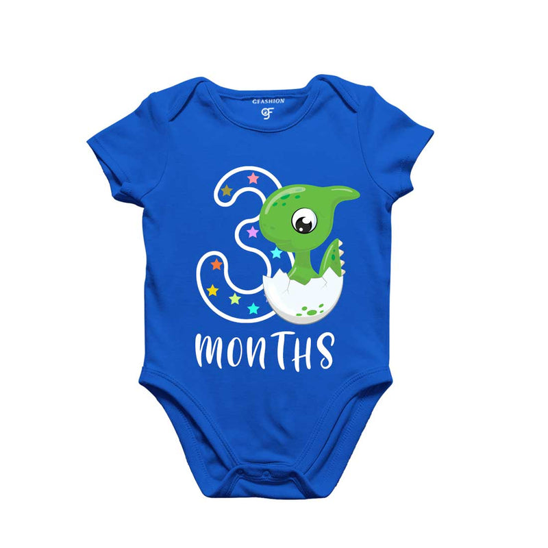 Three Month Baby Bodysuit-Rompers in Blue Color avilable @ gfashion.jpg