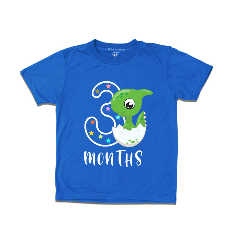 Three Month Baby T-shirt in Blue Color avilable @ gfashion.jpg