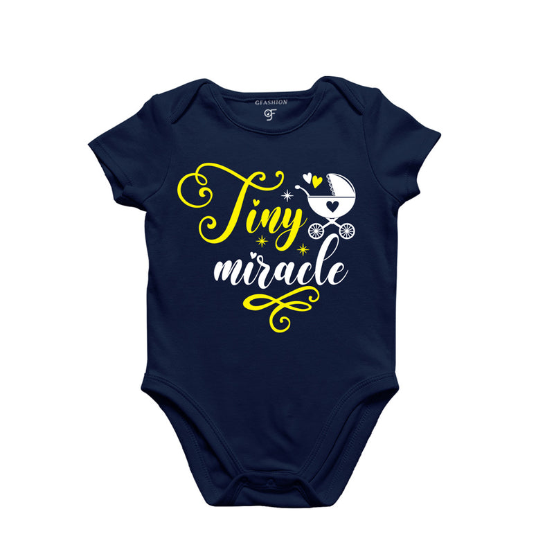Tiny Miracle-Baby Bodysuit or Rompers or Onesie in Navy Color available @ gfashion.jpg