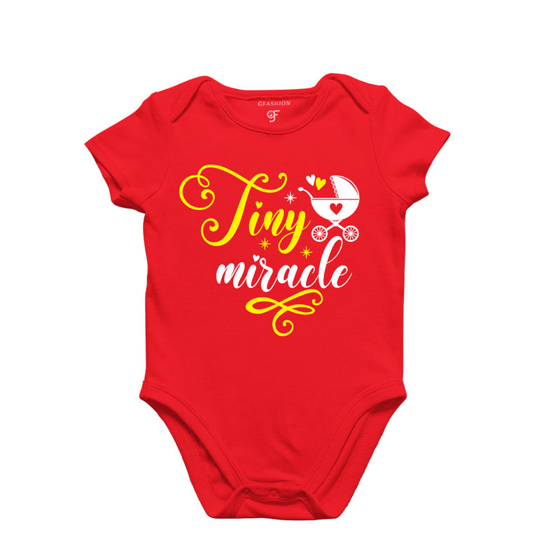 Tiny Miracle-Baby Bodysuit or Rompers or Onesie in Red  Color available @ gfashion.jpg
