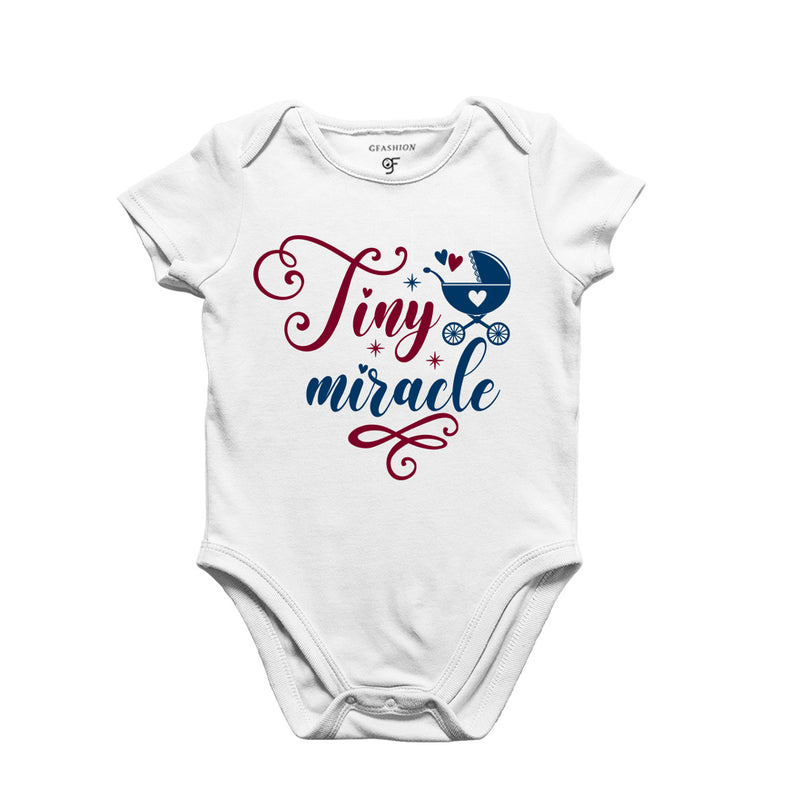 Tiny Miracle-Baby Bodysuit or Rompers or Onesie in White Color available @ gfashion.jpg