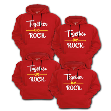 Together We Rock Family hoodies Sweatshirt in Red Color available @ gfashion.jpg