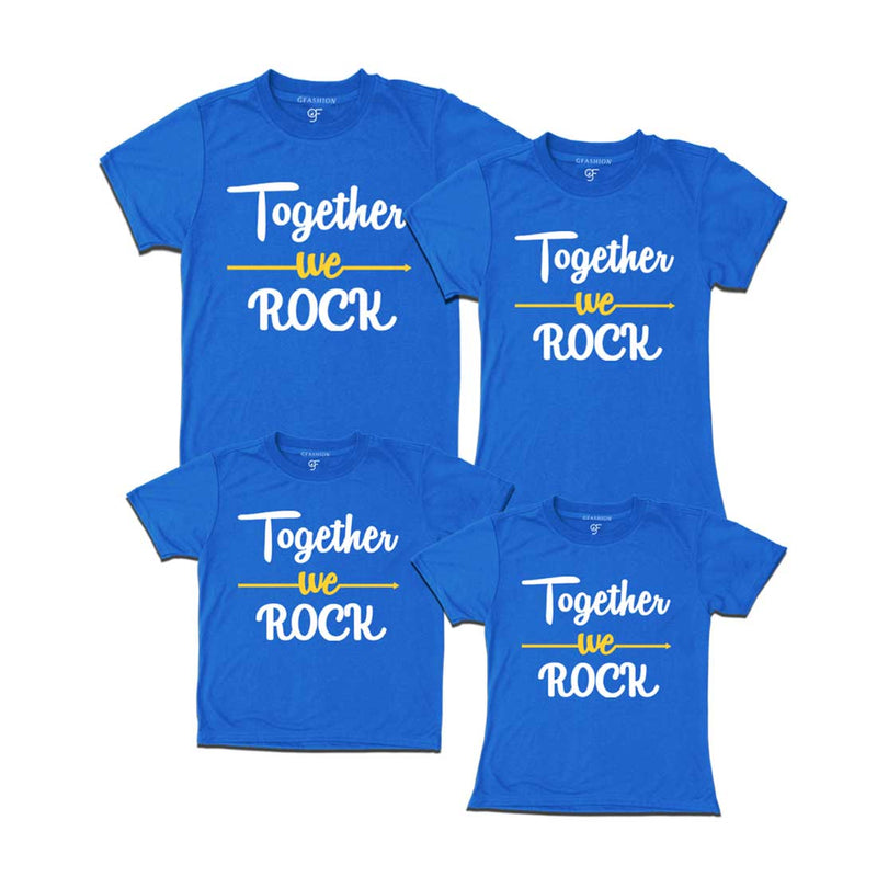 Together we Rock T-shirt for Family  in Blue Color available @ gfashion.jpg