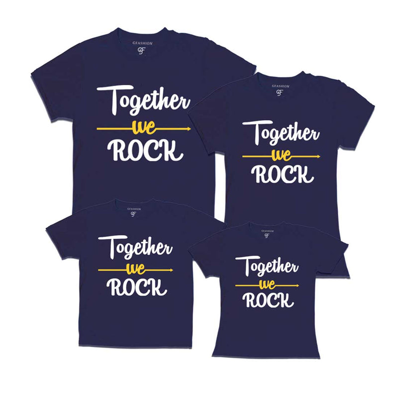 Together we Rock T-shirt for Family  in Navy Color available @ gfashion.jpg