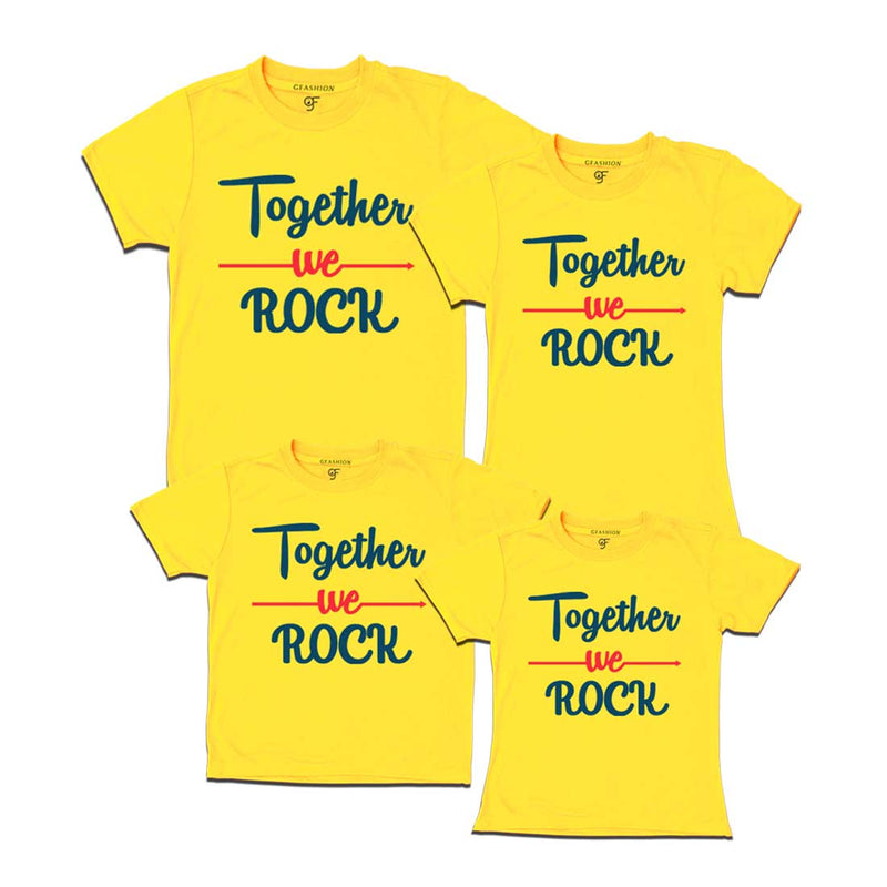 Together we Rock T-shirt for Family  in Yellow Color available @ gfashion.jpg