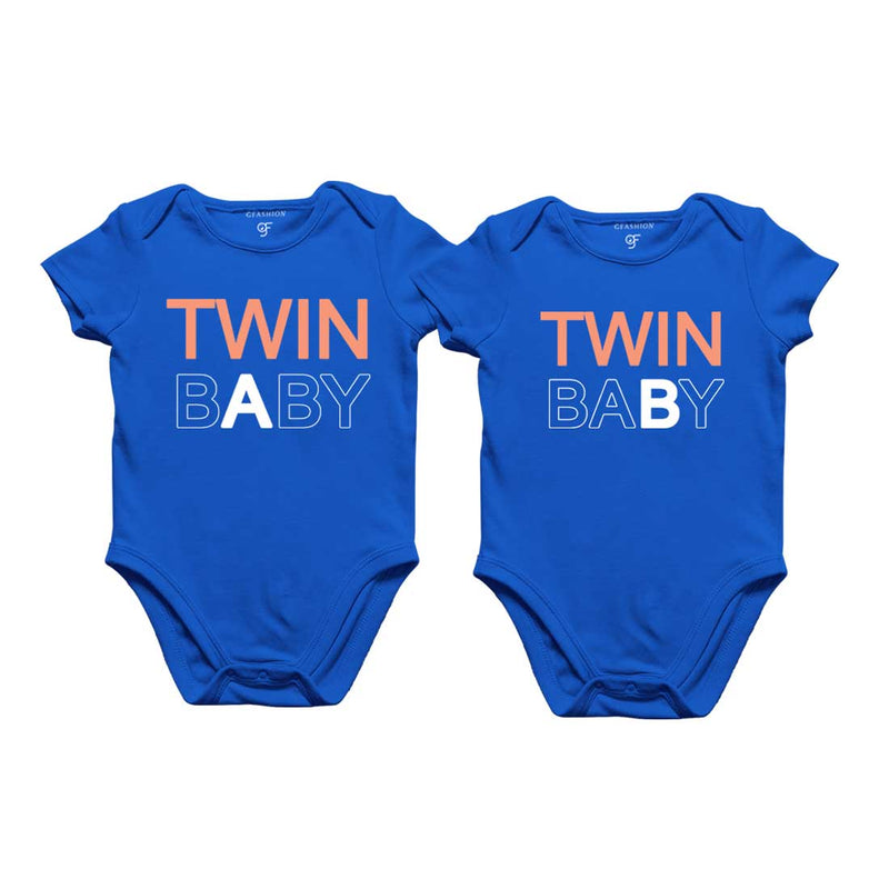 Twin Babies Onesie in Blue Color available @ gfashion.jpg