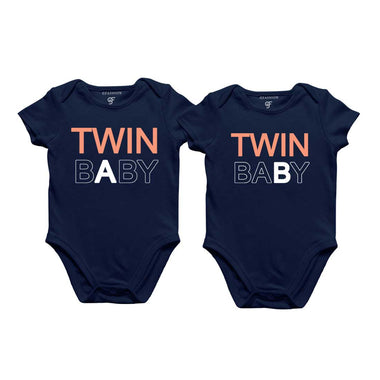 Twin Babies Onesie in Navy Color available @ gfashion.jpg