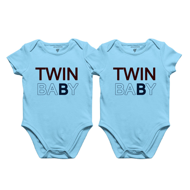 Twin Babies Onesie in Sky Blue Color available @ gfashion.jpg