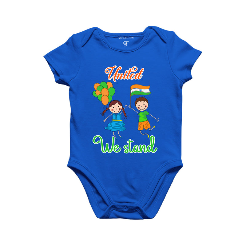 United We Stand-Baby Rompers in Blue Color available @ gfashion.jpg