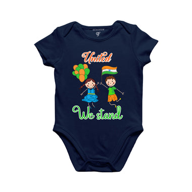United We Stand-Baby Rompers in Navy Color available @ gfashion.jpg