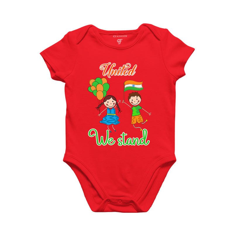 United We Stand-Baby Rompers in Red Color available @ gfashion.jpg