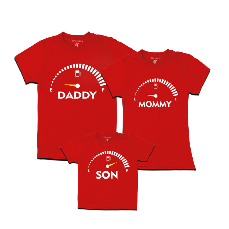 SpeedoMeter Matching T-shirts for Dad Mom and Son in Red Color available @ gfashion.jpg