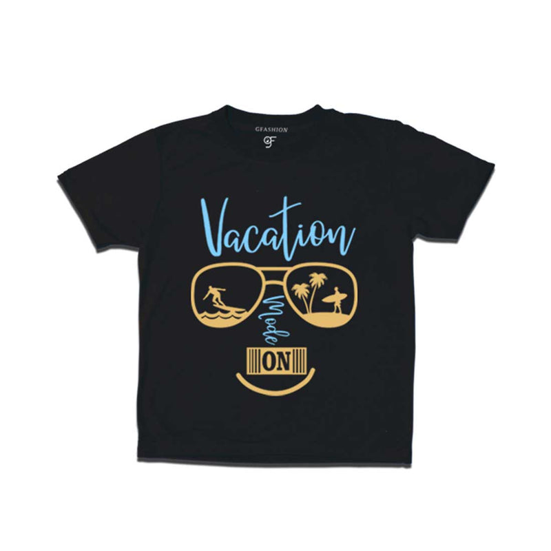 Vacation Mode On T-shirt for Boy in Black Color available @ gfashion.jpg