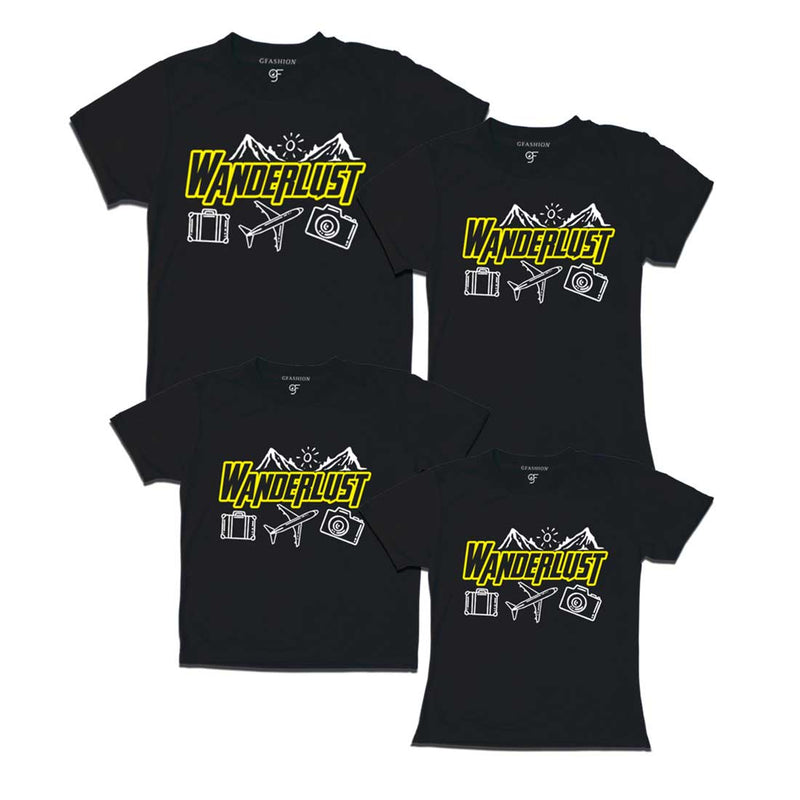 WanderLust T-shirts for Group in Black Color avilable @ gfashion.jpg