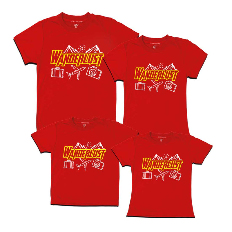 WanderLust T-shirts for Group in Red Color avilable @ gfashion.jpg