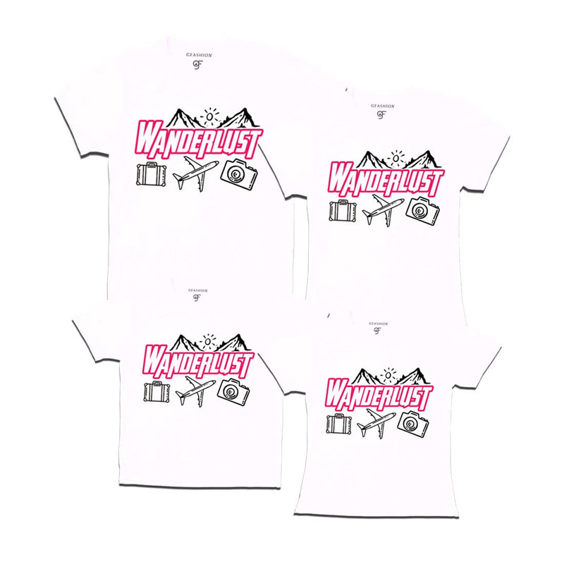 WanderLust T-shirts for Group in White Color avilable @ gfashion.jpg
