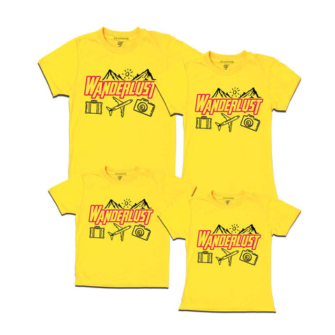 WanderLust T-shirts for Group in Yellow Color avilable @ gfashion.jpg
