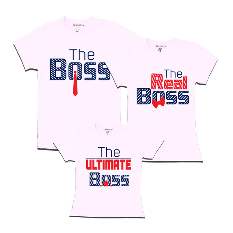 The Boss,real boss ,ultimate boss Family T-shirs