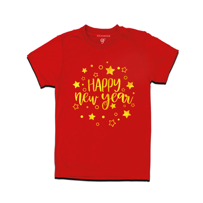 Wish You Happy New Year T-shirt for Men-Women-Boy-Girl in Red Color avilable @ gfashion.jpg