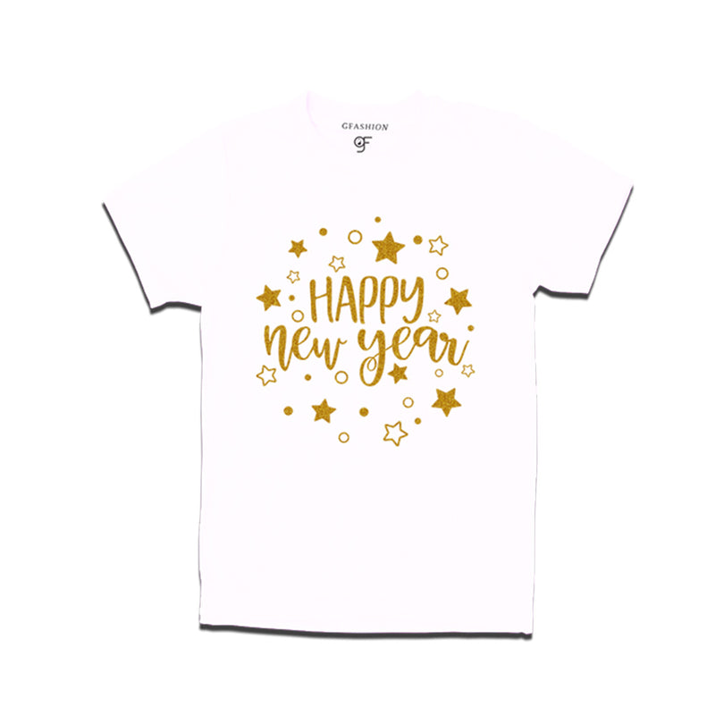 Wish You Happy New Year T-shirt for Men-Women-Boy-Girl in White Color avilable @ gfashion.jpg