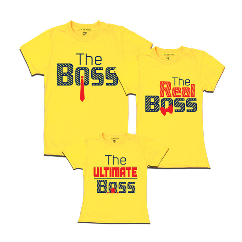 The Boss,real boss ,ultimate boss Family T-shirs