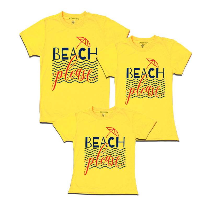beach please tees for dad mom daughter