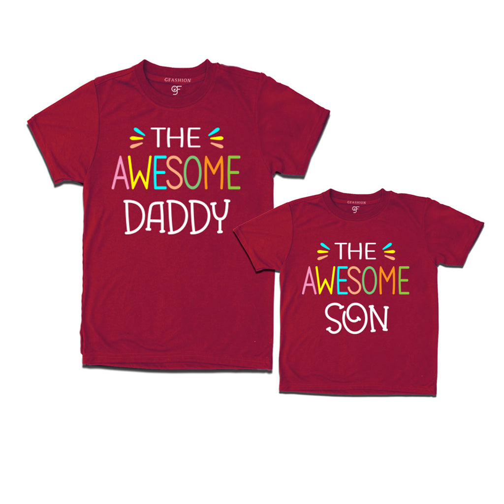 Awesome dad and son matching t-shirts
