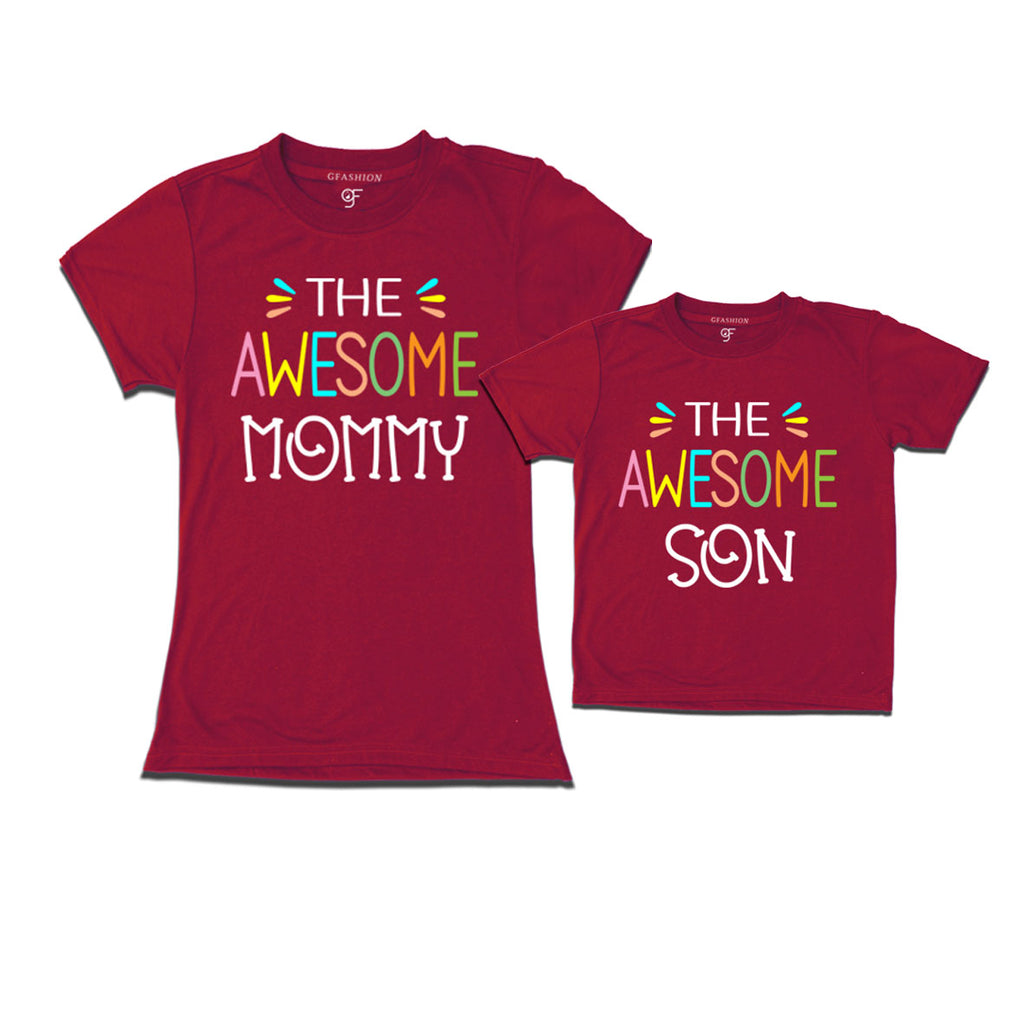 Awesome mom and son t shirt