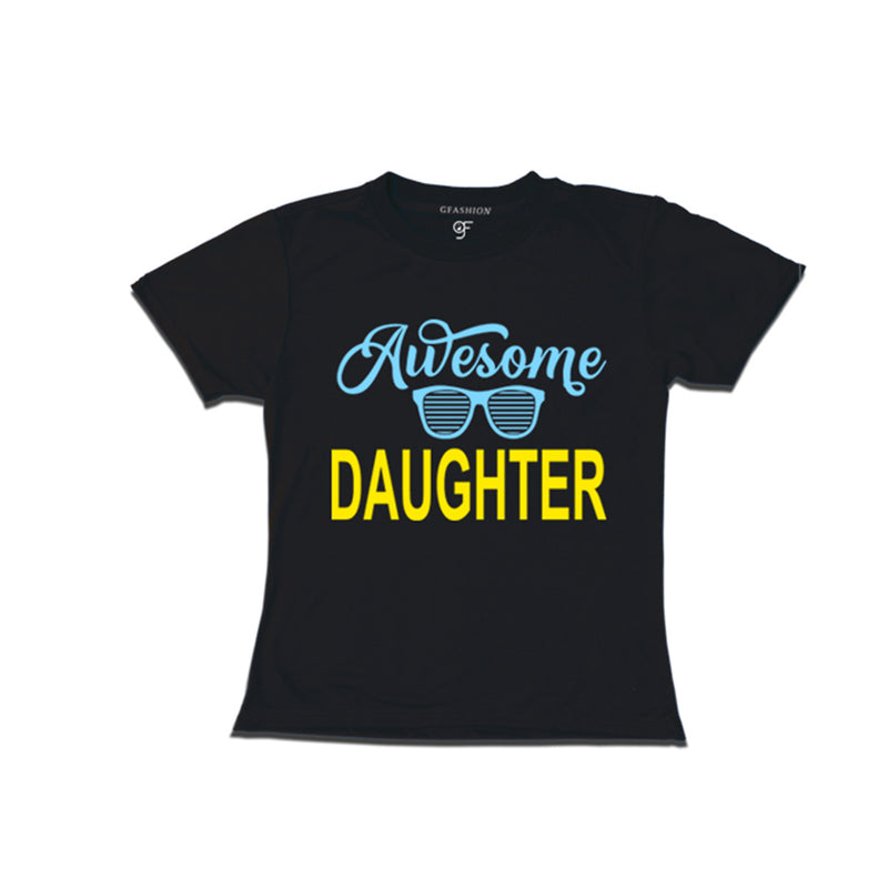 Awesome daughter tees-Black