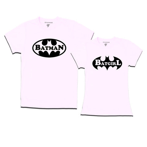 Batman Batgirl-Couple T-shirts-gfashion-White
